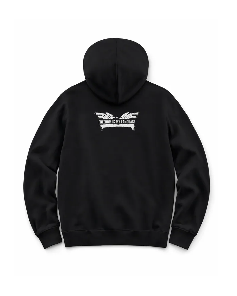 The Architect Hoodie Decree in Onyx Black, back