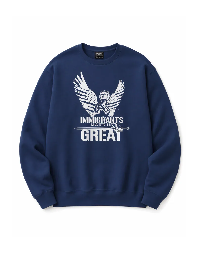 The Sovereign Crewneck · Winged Liberty, Navy