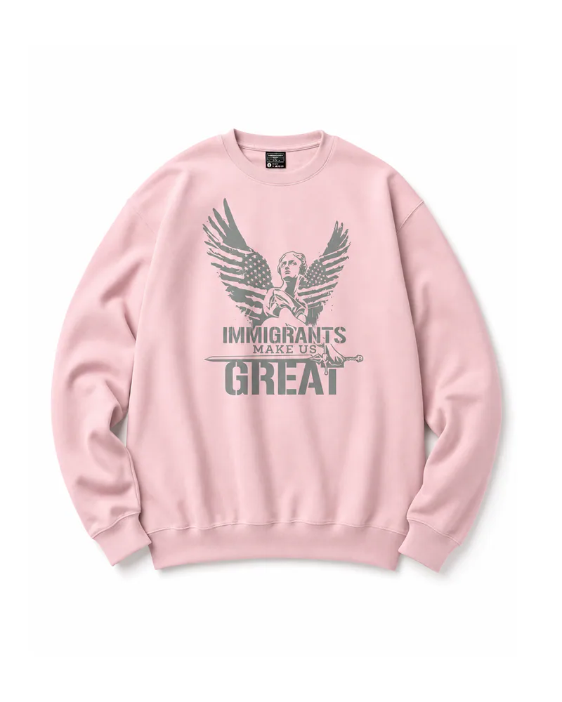 The Sovereign Crewneck · Winged Liberty, Rose